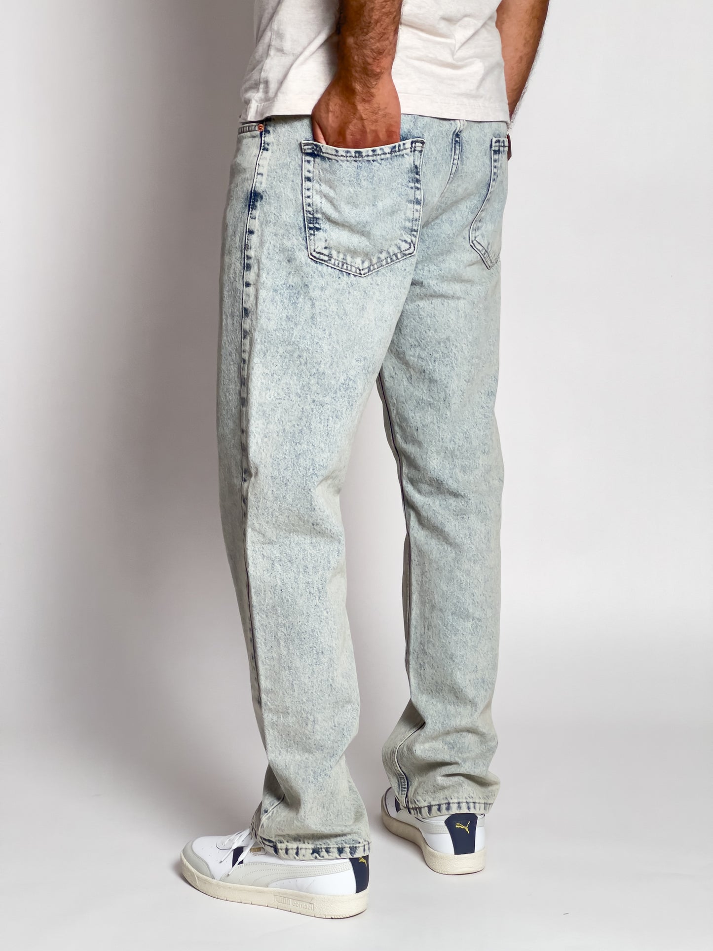 Jeans Baggy delavé