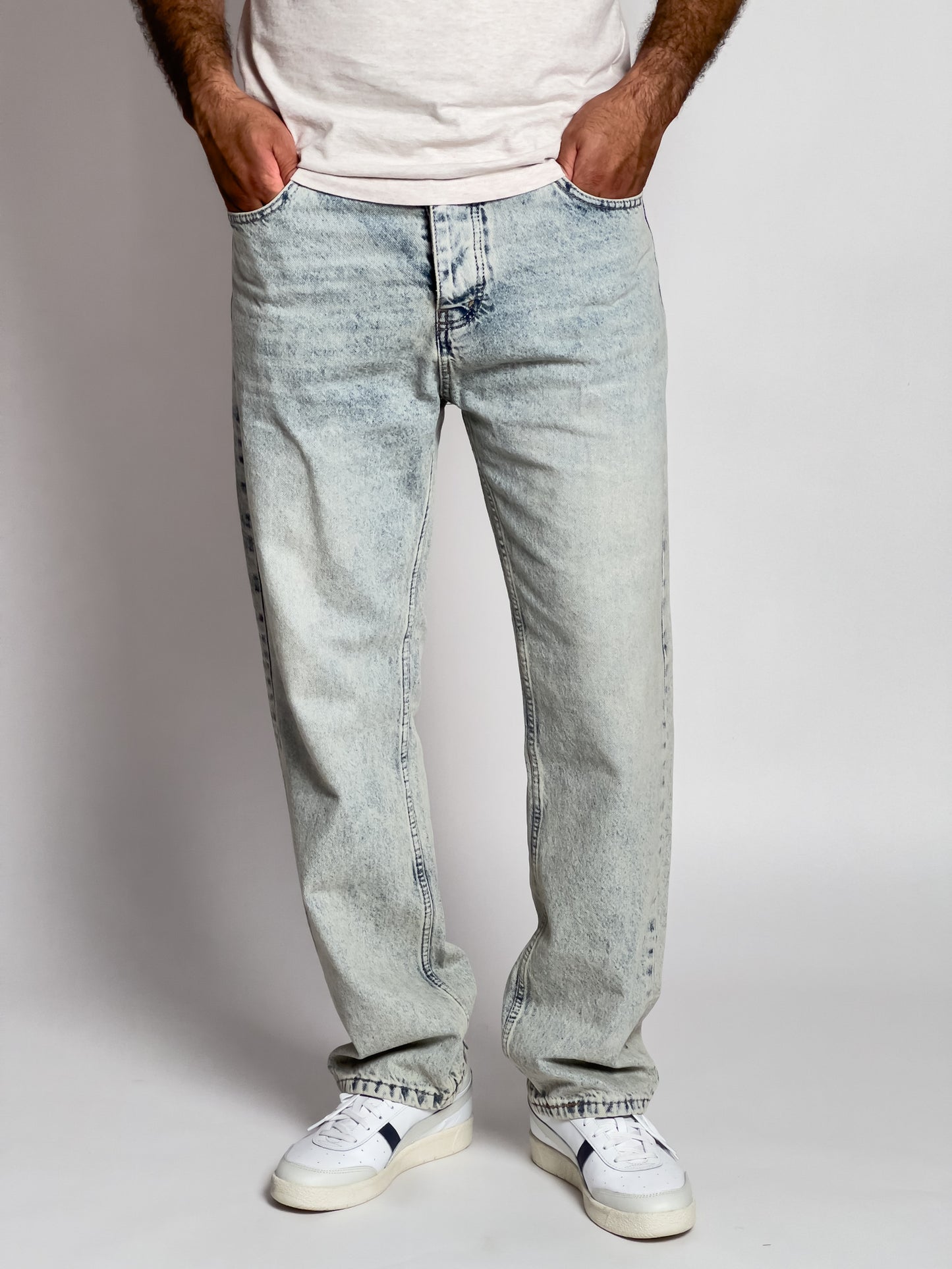 Jeans Baggy delavé